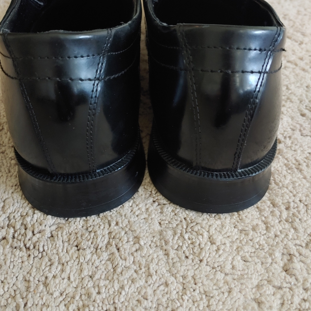 Patent Leather Tuxedo Penny Loafer